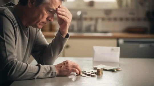 Personne inquiète examinant ses finances face à la hausse de sa cotisation de mutuelle santé