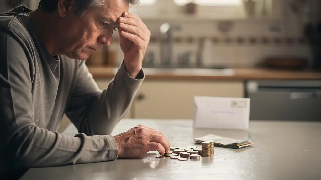 Personne inquiète examinant ses finances face à la hausse de sa cotisation de mutuelle santé
